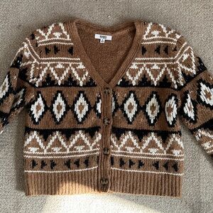 BB Dakota x Steve Madden cozy chunky fair-isle cardigan